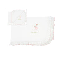 BABY LAMB & BEE COTTON STROLLER BLANKET - Lenora