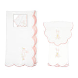 BABY SLEEPY BUNNY COTTON KNIT BLANKET - Lenora