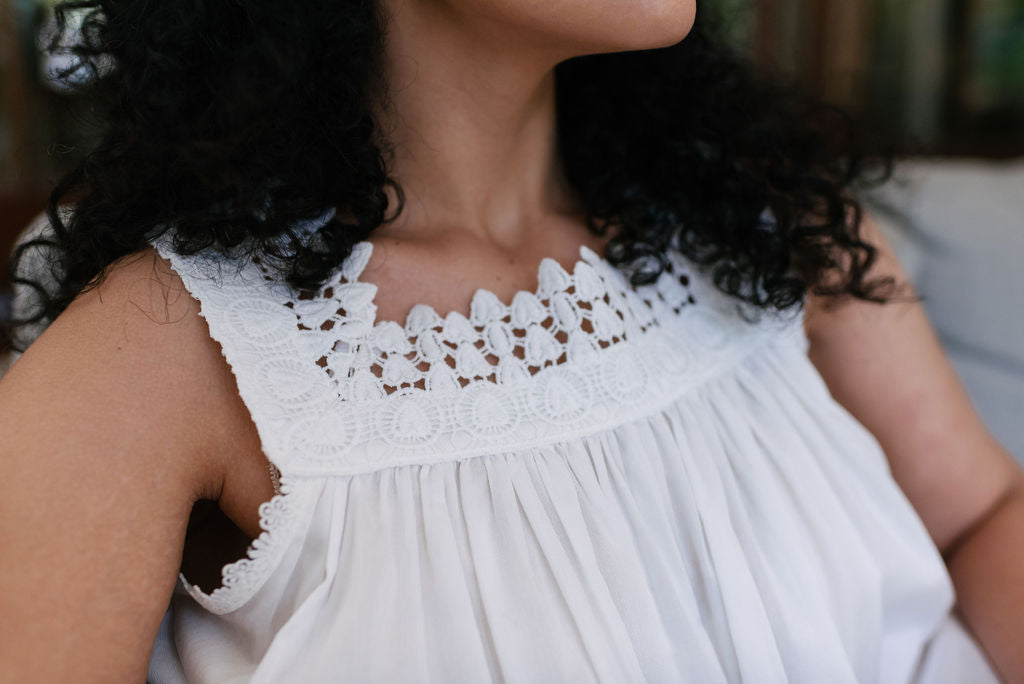 TRUDIE COTTON NIGHTGOWN - Lenora