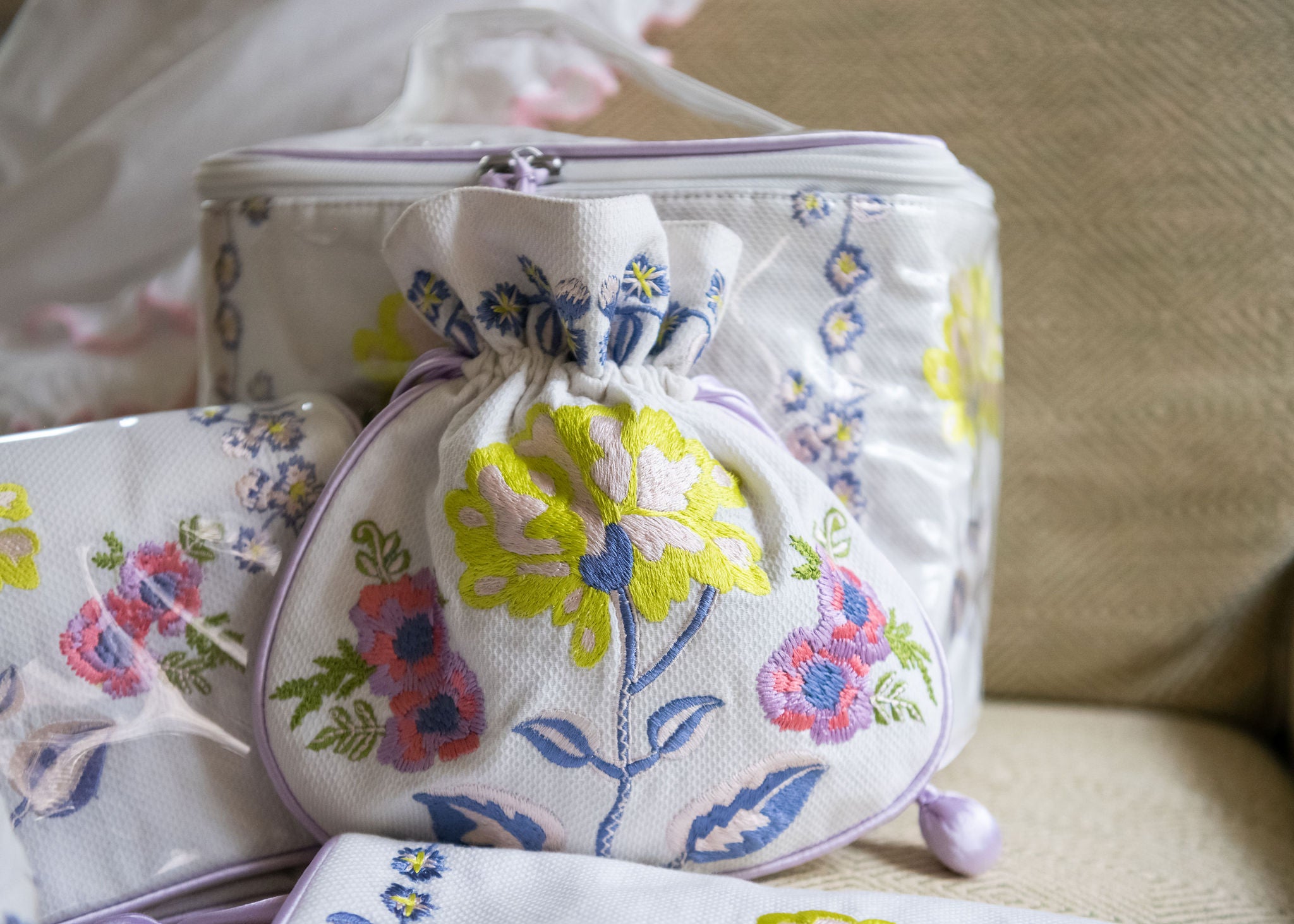 PEONY JEWELRY POUCH - Lenora