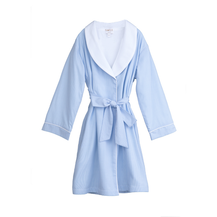 CHILDS COTTON ROBE WITH PIMA KNIT LINING - Lenora