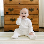 BABY LITTLE BO PEEP COTTON KNIT FOOTIE - Lenora